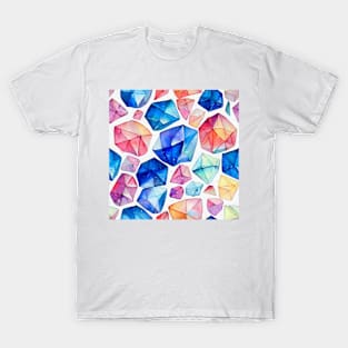 Watercolor diamond pattern T-Shirt